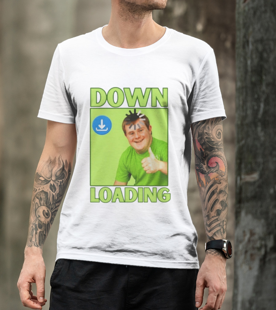 DOWN LOADING Person Thumbs Up Download T-Shirt