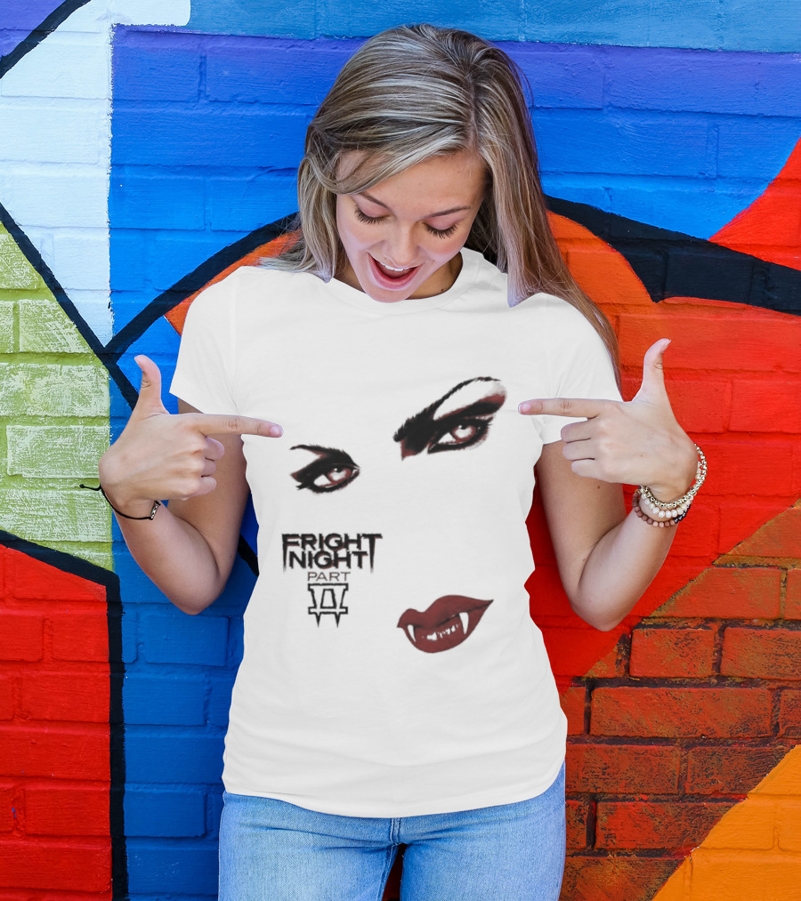 Fright Night Part 2 Vampire Eyes Fangs Horror Movie T-Shirt