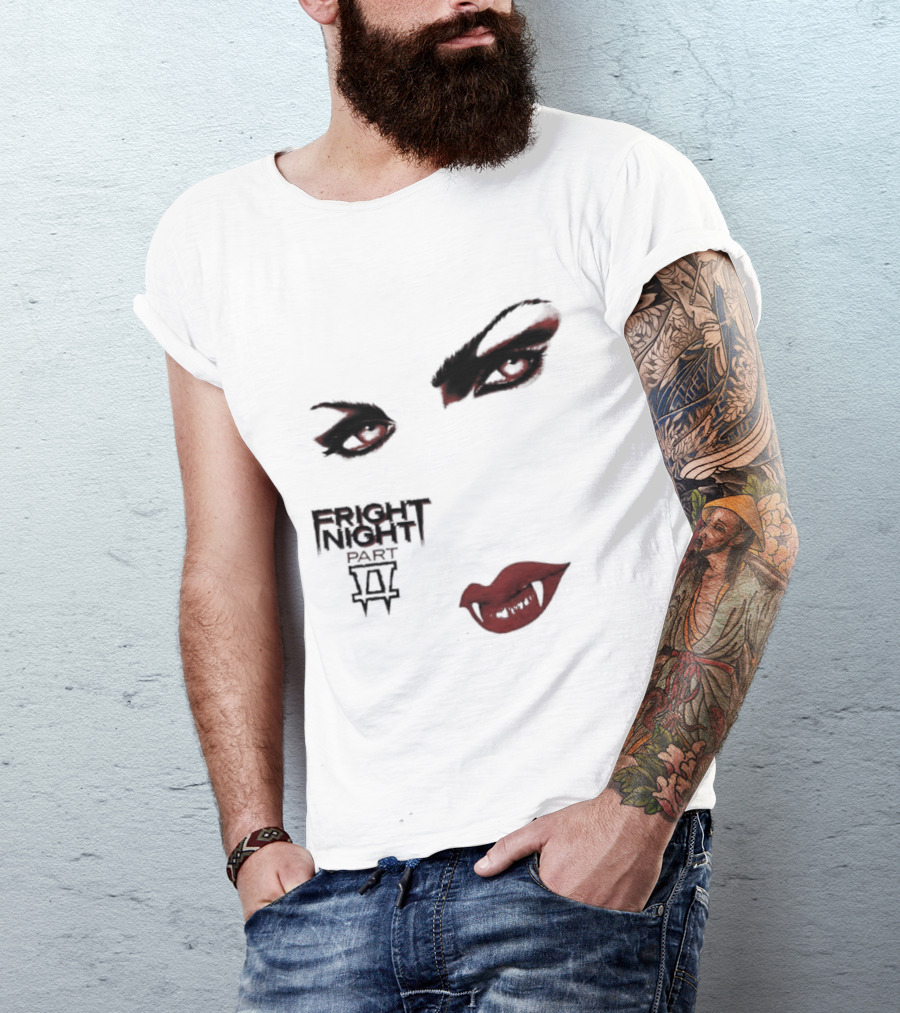 Fright Night Part 2 Vampire Eyes Fangs Horror Movie T-Shirt