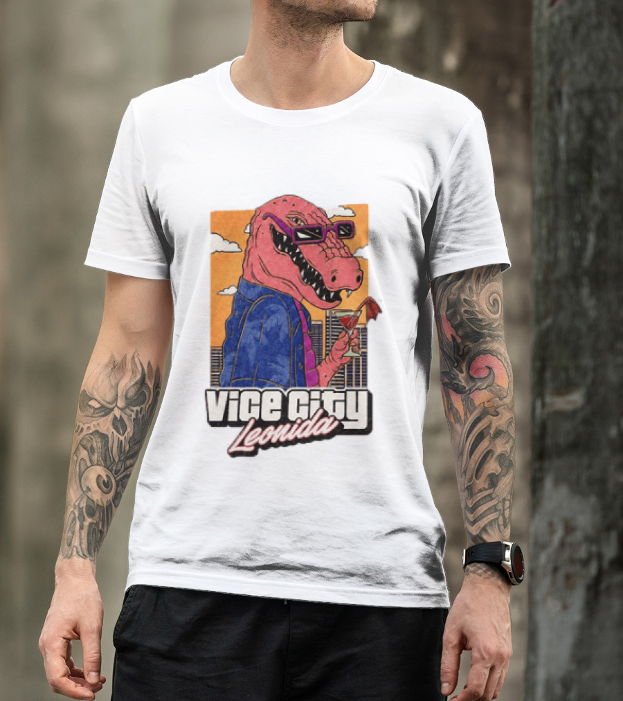 Grand Theft Auto VI GTA 6 Vice City Leonida Alligator Martini T-Shirt