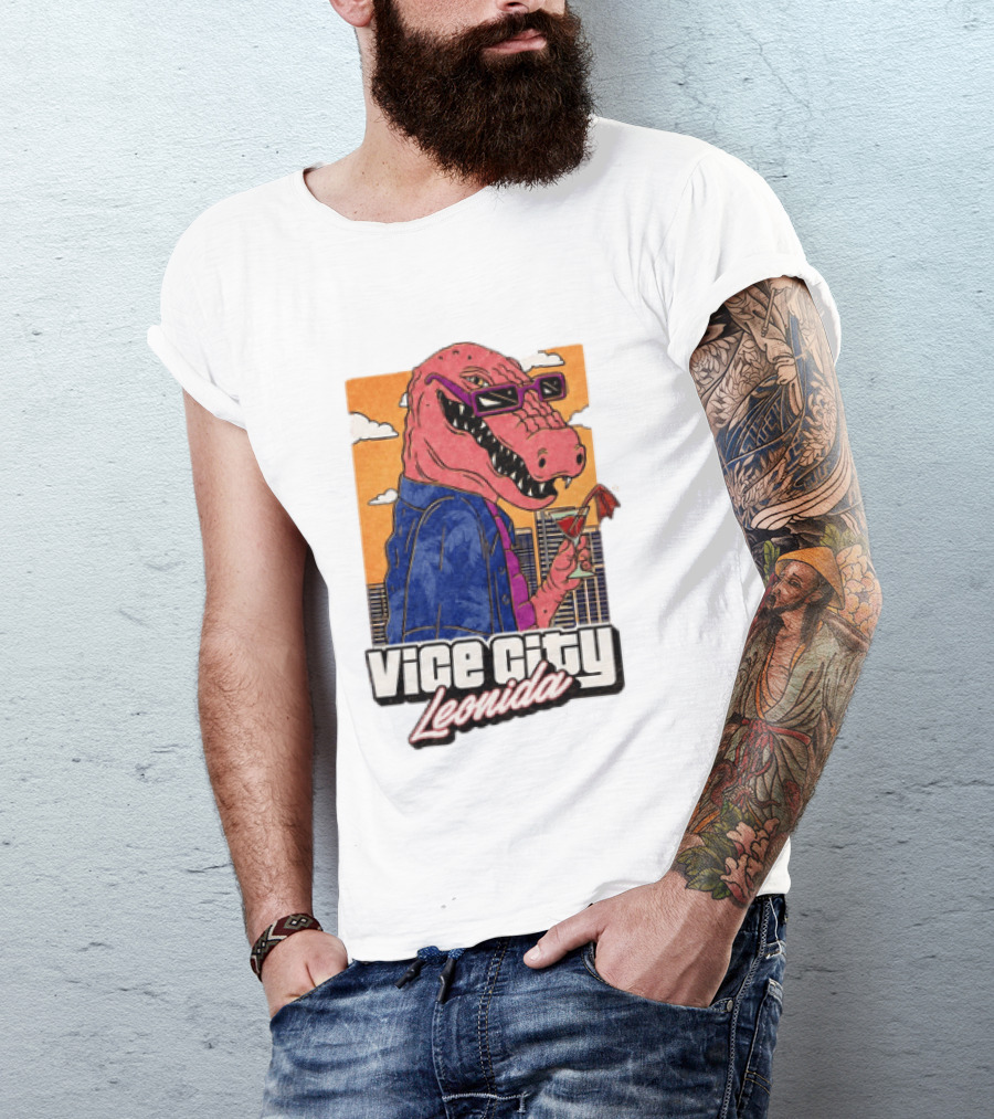 Grand Theft Auto VI GTA 6 Vice City Leonida Alligator Martini T-Shirt
