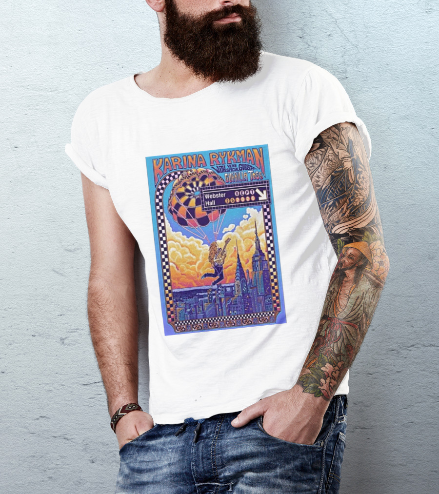 Karina Rykman Webster Hall New York 09 25 2026 Featuring Guerilla Toss Concert T-Shirt