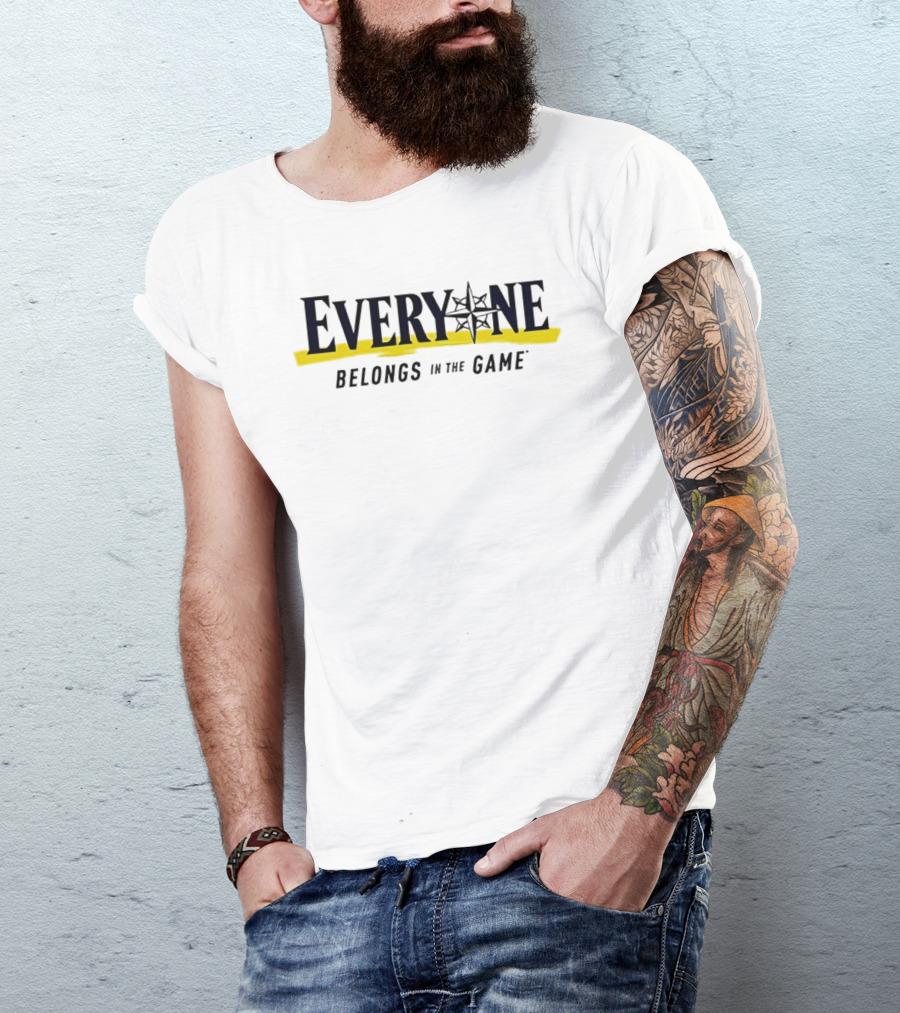 Seattle Mariners Everyone Belongs In The Game Mariners Star T-Shirt