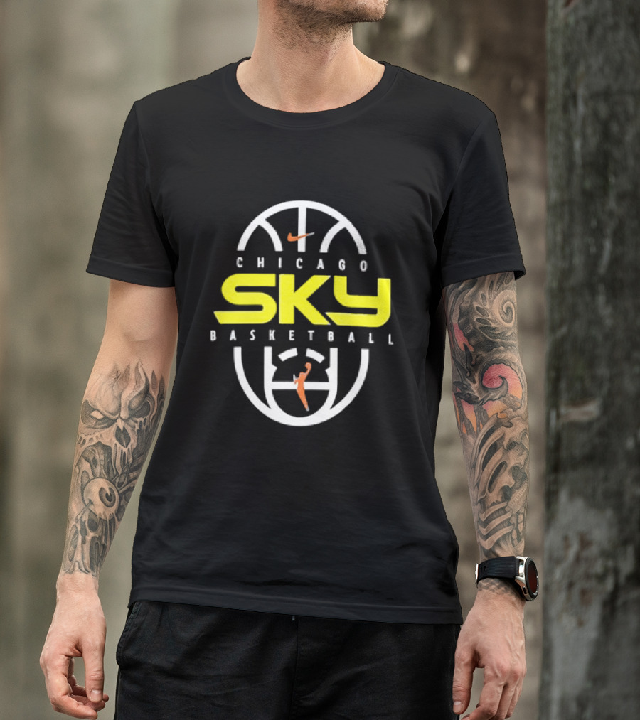 Chicago Sky Basketball 2026 On Court Authentic Practice T-Shirt