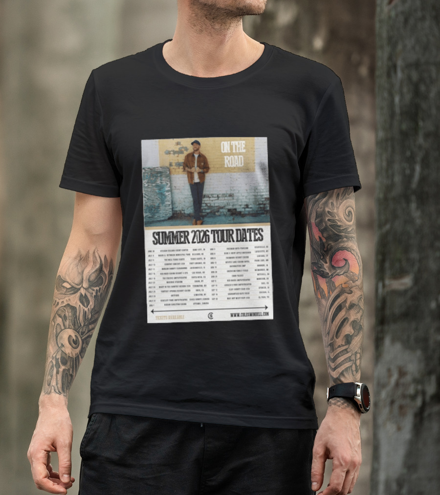 Cole Swindell On The Road Summer Tour 2026 Dates With Tickets Available T-Shirt