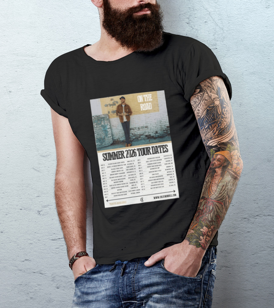 Cole Swindell On The Road Summer Tour 2026 Dates With Tickets Available T-Shirt