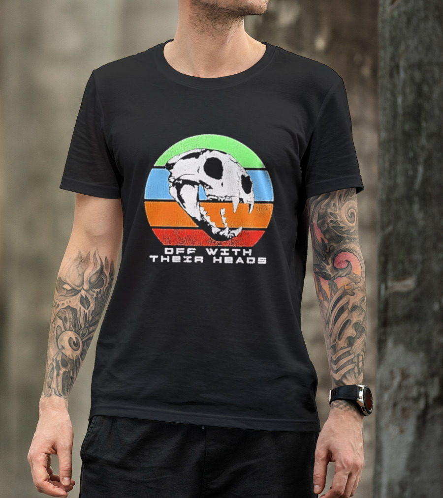 Off With Their Heads Feline Skull Predator T-Shirt
