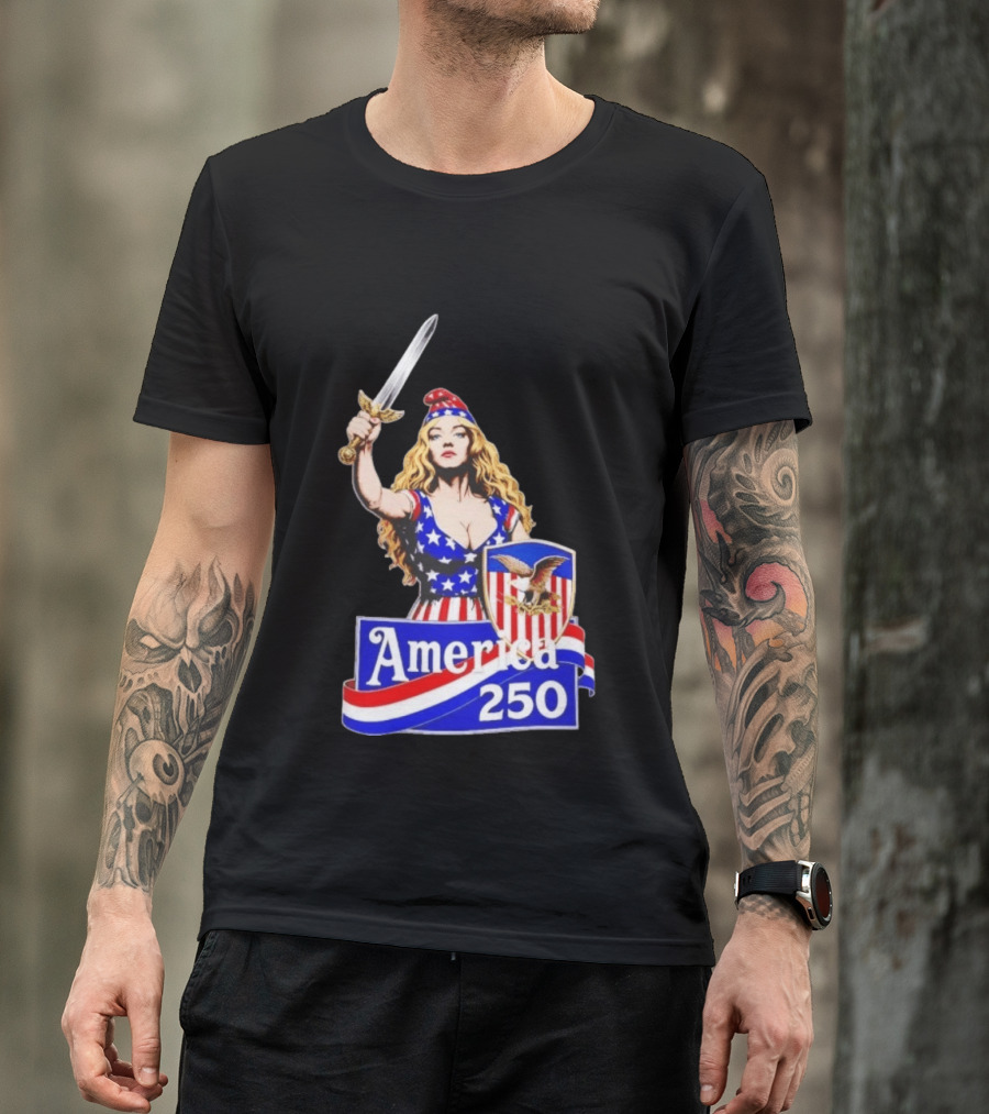 America 250 Strong Woman 4th Of July T-Shirt