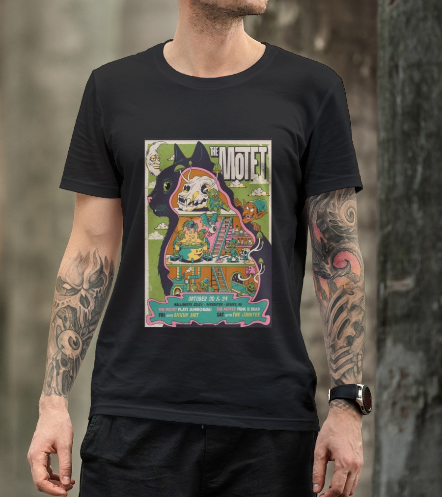The Motet Halloween 2026 Denver October 30 31 Jamiroquai Funk Is Dead Diggin Dirt Jauntee T-Shirt