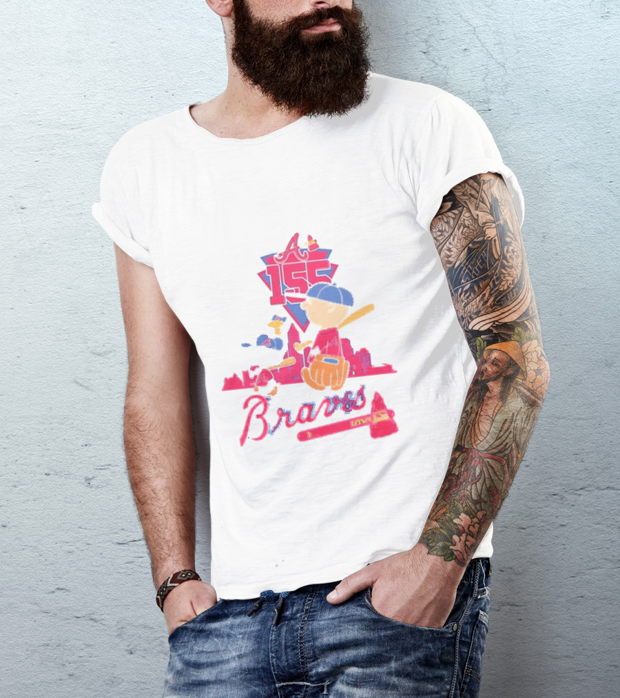 155th Anniversary Atlanta Braves Charlie Brown Snoopy 1871 2026 T-Shirt