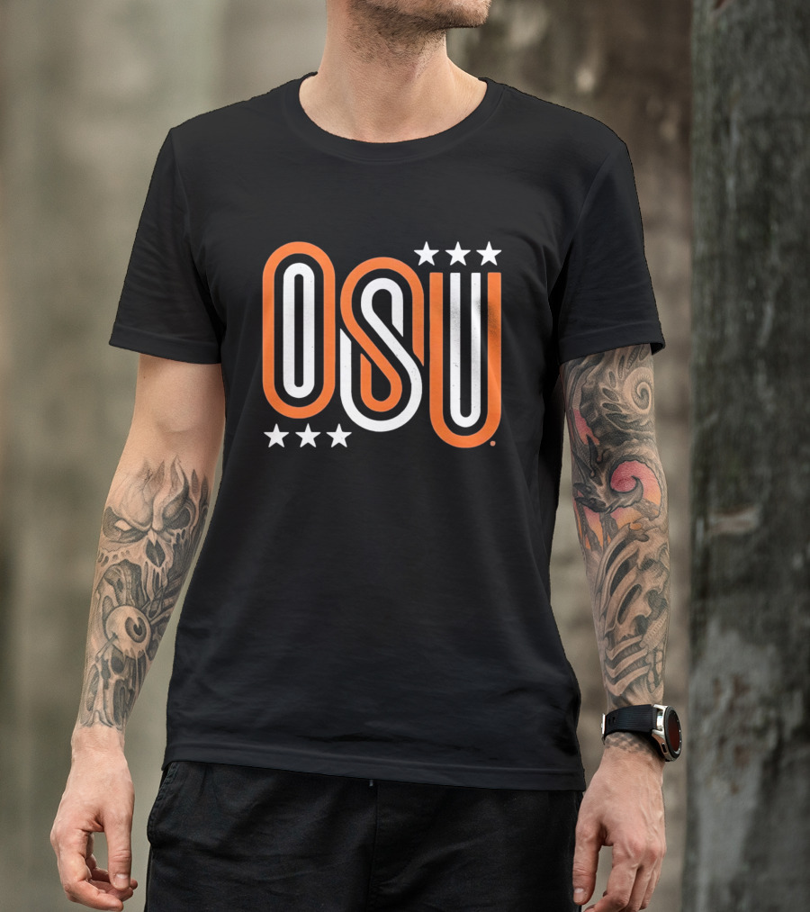 OSU Stars Orange White T-Shirt