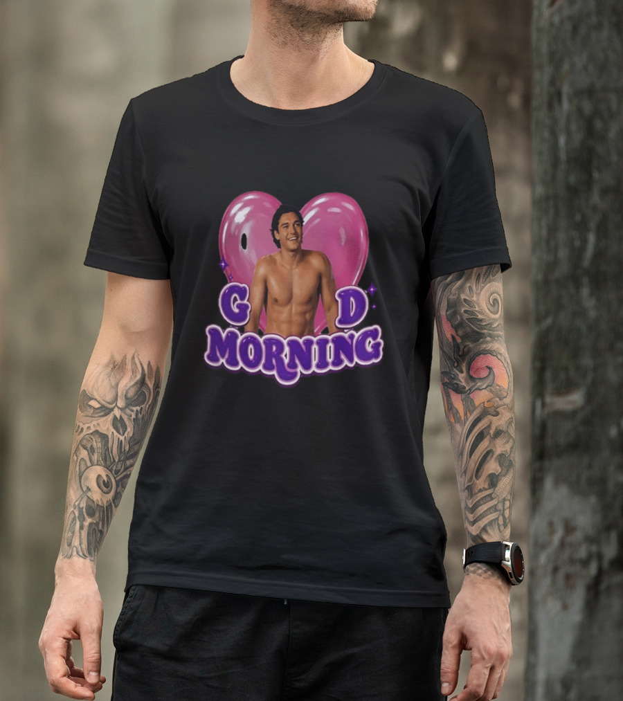 Garrett Graham Good Morning Off Campus Briar U Pink Heart T-Shirt