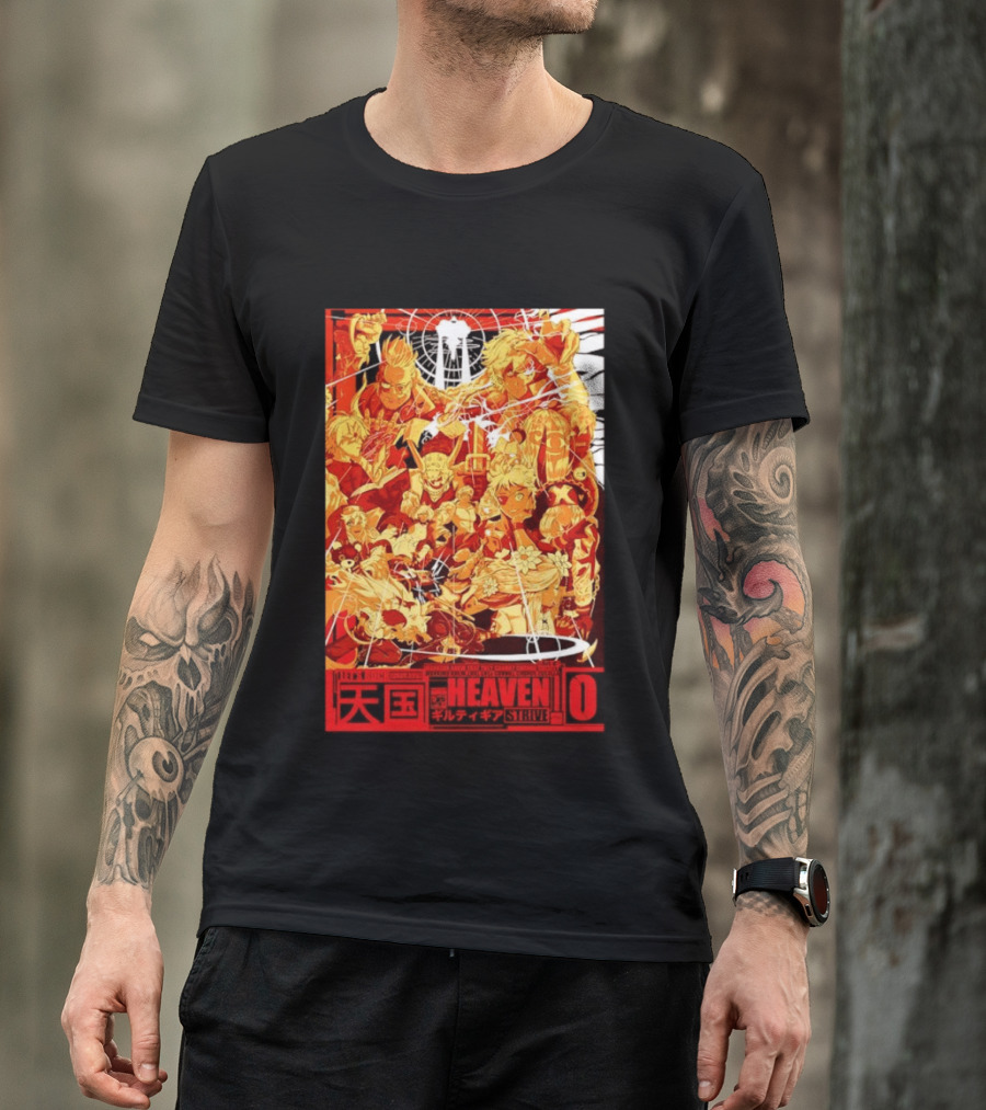Guilty Gear Strive Characters Sol Badkai Ky Kiske May Ramlethal Heaven 10 Japanese T-Shirt