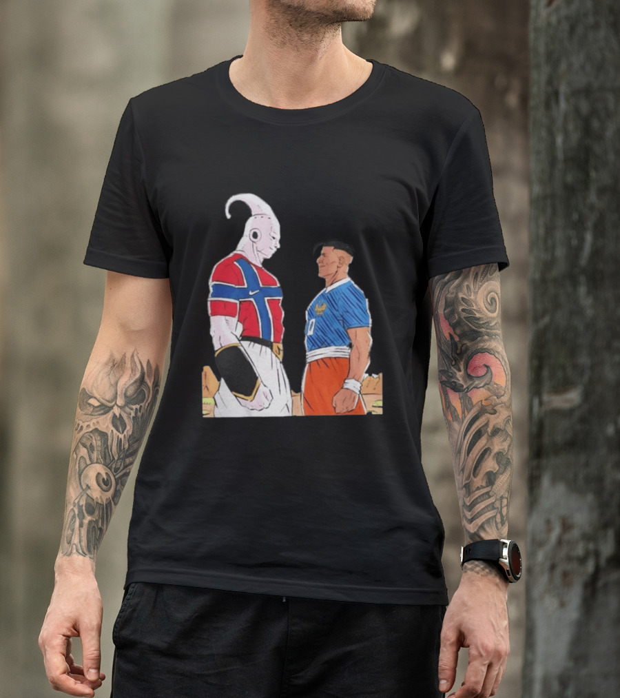 Norway Haaland Versus Mbappe France Dragon Ball Z T-Shirt