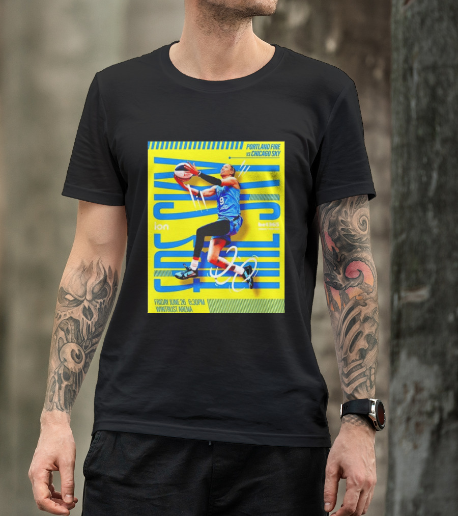 Friday June 26 630PM Wintrust Arena Portland Fire Vs Chicago Sky Basketball Event T-Shirt