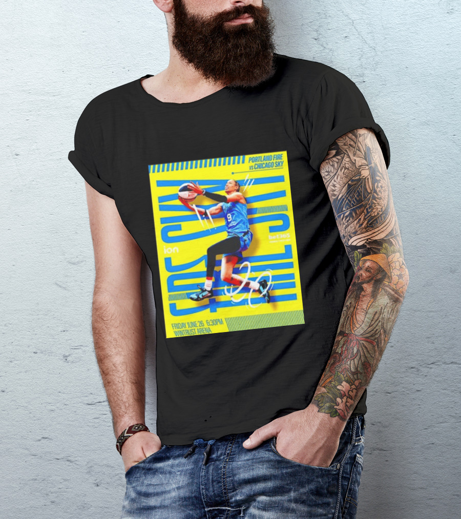 Friday June 26 630PM Wintrust Arena Portland Fire Vs Chicago Sky Basketball Event T-Shirt