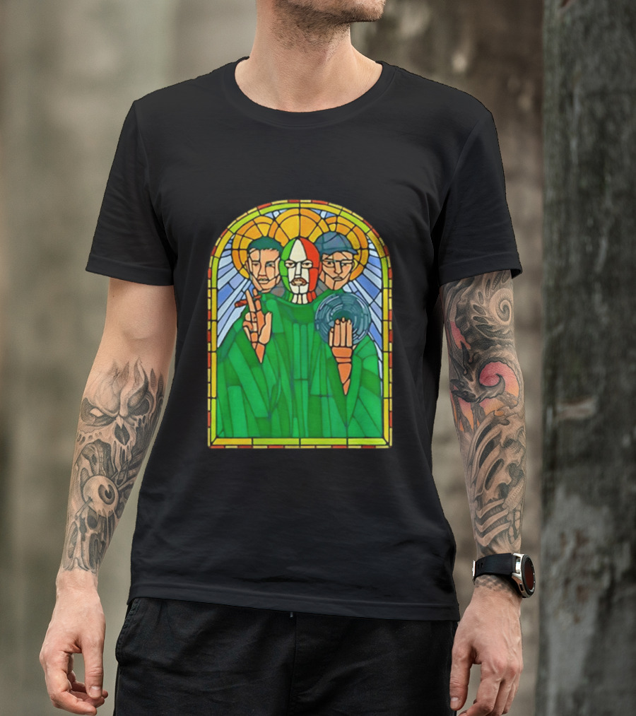 Conor McGregor Khabib Nurmagomedov Dustin Poirier MMA Ultimate Fighting Stained Glass T-Shirt
