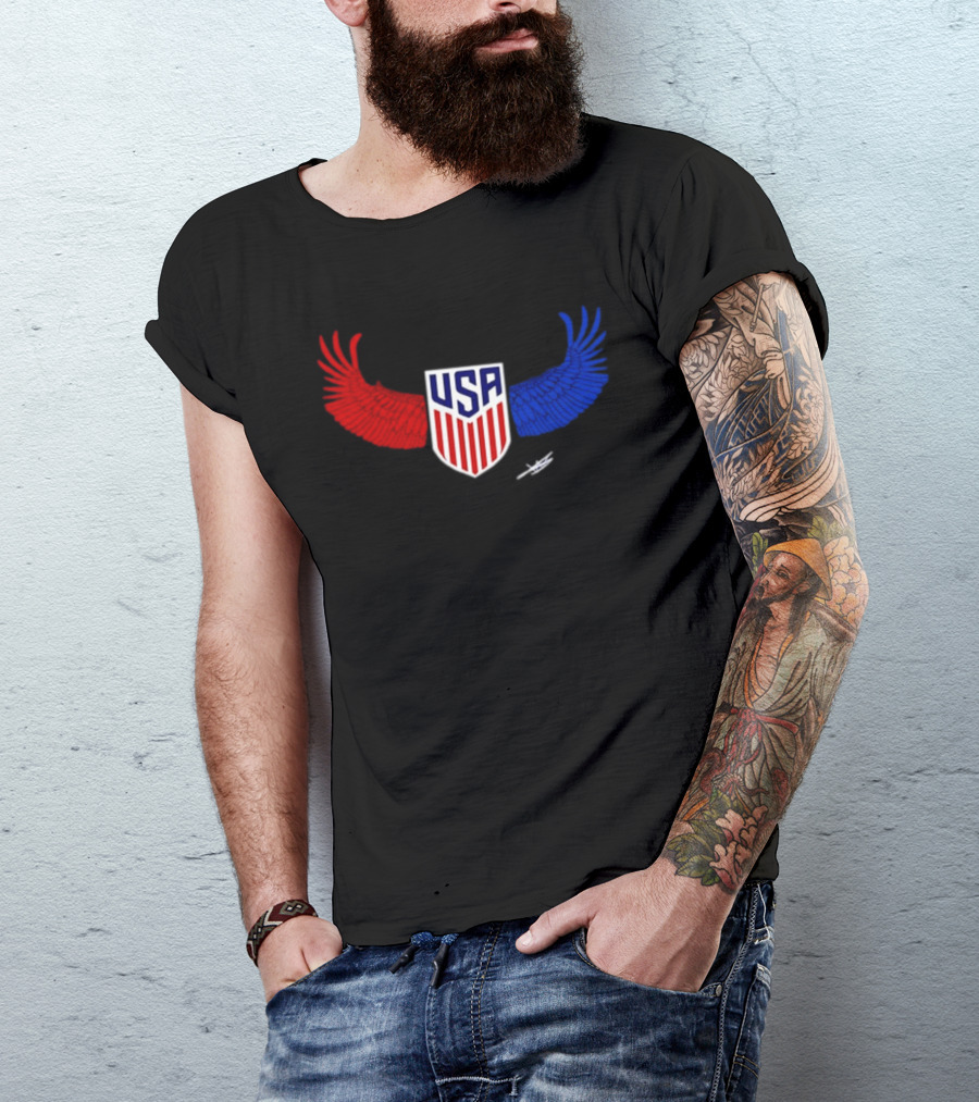 USA Wings Shield United States Men National Team T-Shirt