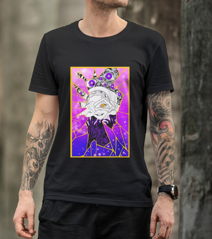 Makima Chainsaw Man Stained Glass Cosmic Galaxy Eyes T-Shirt