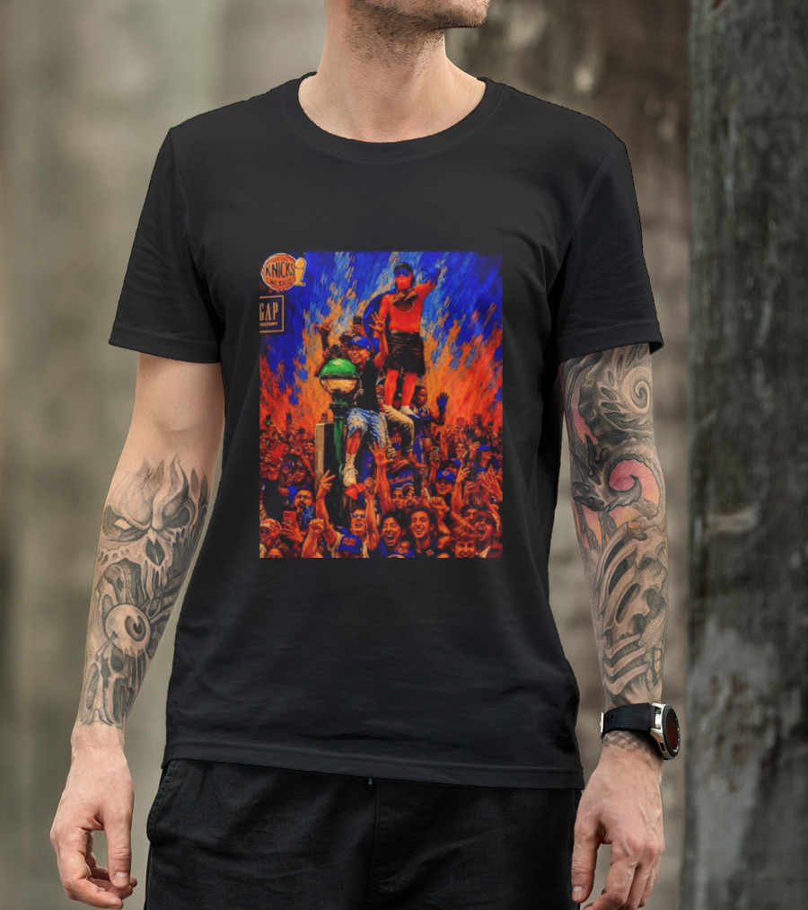 Knicks Fans Celebration New York Subway Graffiti Mexico NBA T-Shirt