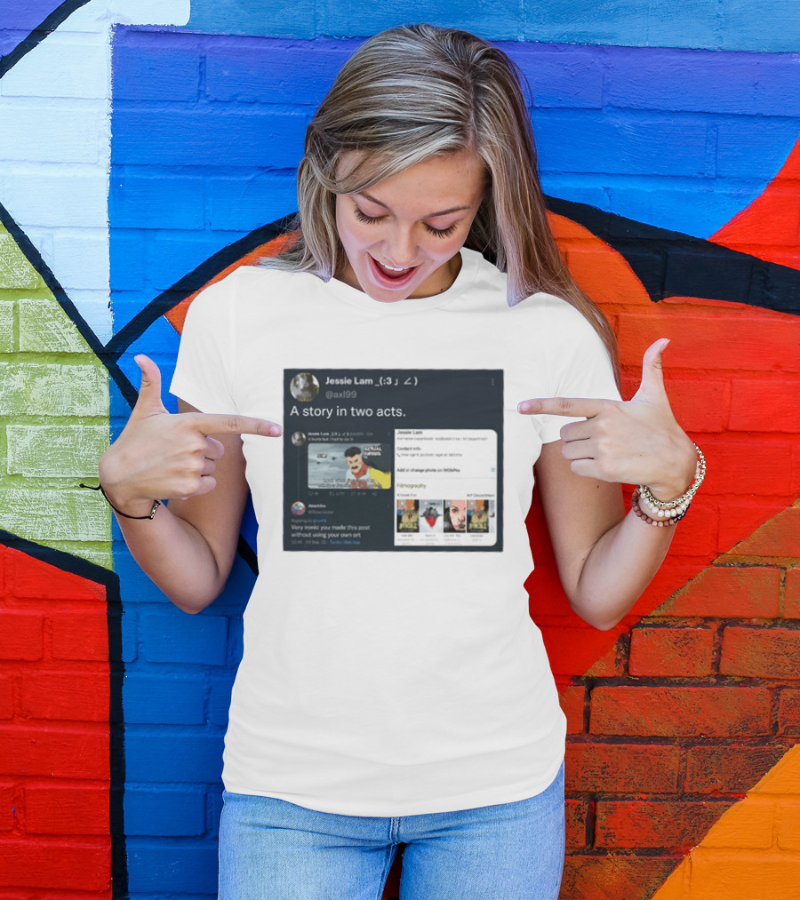 Jessie Lam A Story In Two Acts Tweet Comic Art Reference T-Shirt