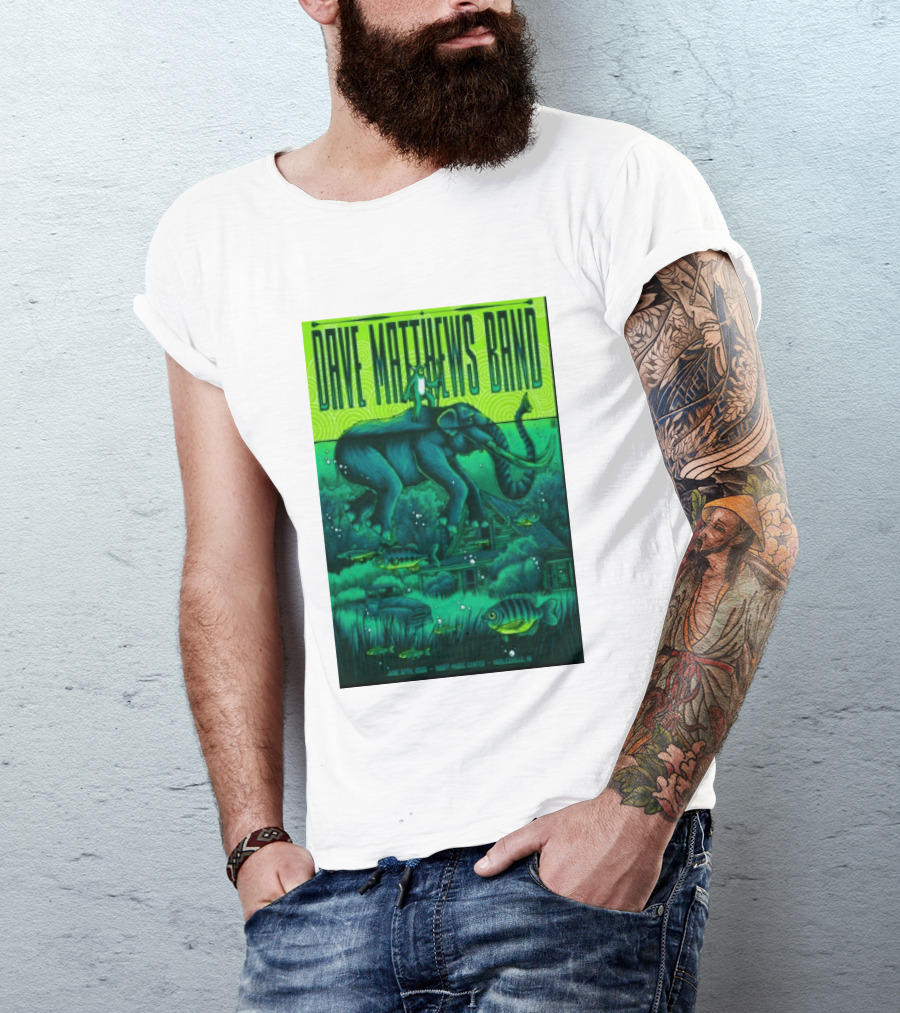 Dave Matthews Band Noblesville IN June 27 2026 Frog Elephant Lillypad Dreamscape T-Shirt