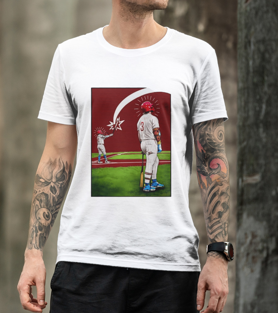 Kyle Schwarber Bryce Harper Philadelphia Phillies MLB Baseball Players T-Shirt