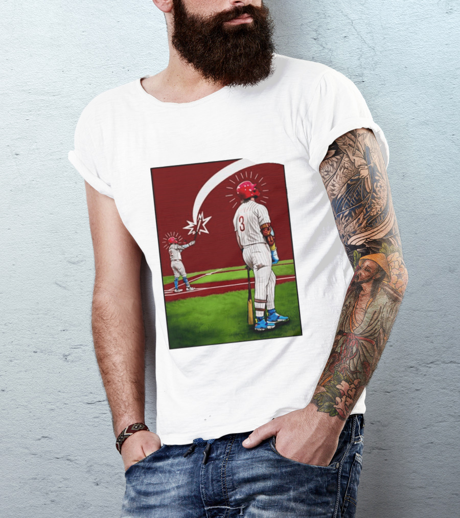 Kyle Schwarber Bryce Harper Philadelphia Phillies MLB Baseball Players T-Shirt