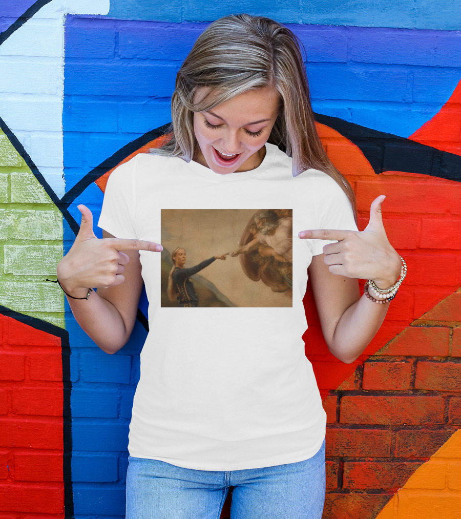 Creation Of Adam Indiana Fever Basketball Player T-Shirt