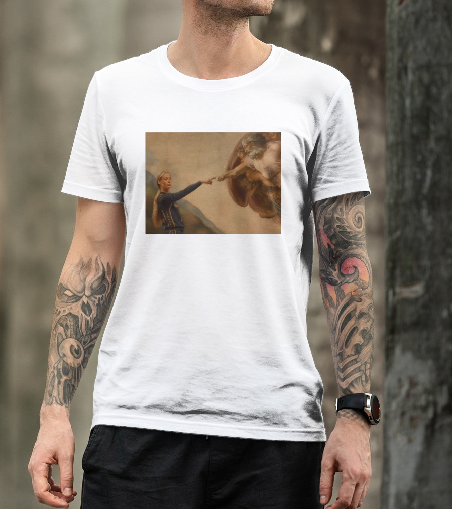 Creation Of Adam Indiana Fever Basketball Player T-Shirt