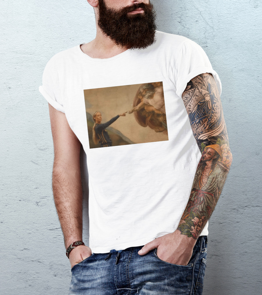 Creation Of Adam Indiana Fever Basketball Player T-Shirt