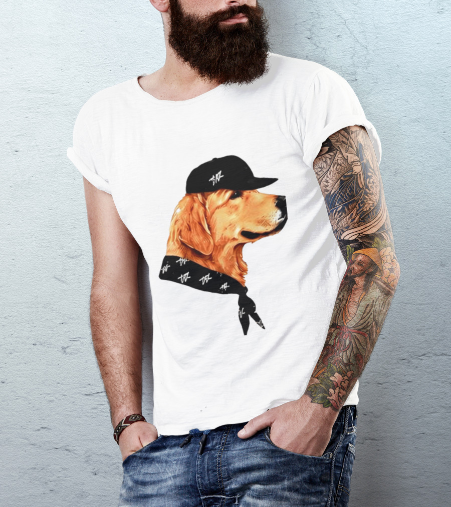 Ashton Kutcher Good Boy Dog Cap Bandana T-Shirt