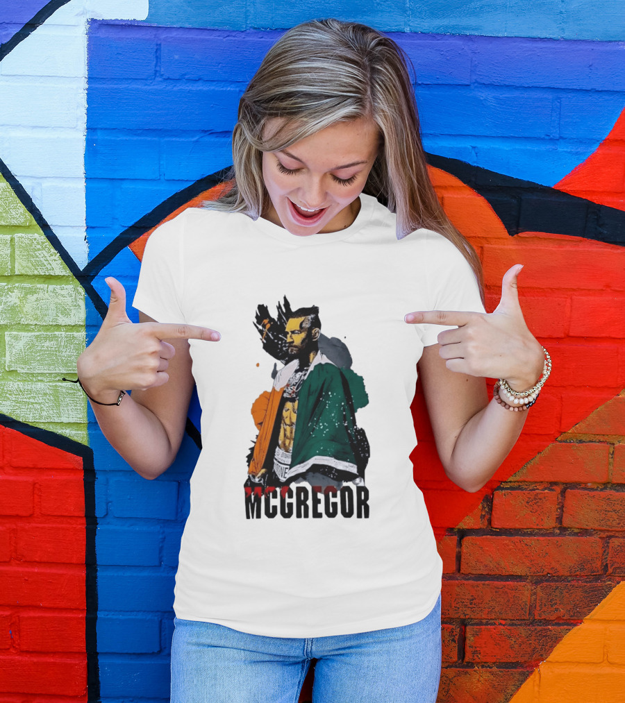 McGregor Irish Flag Warrior In The Cage T-Shirt