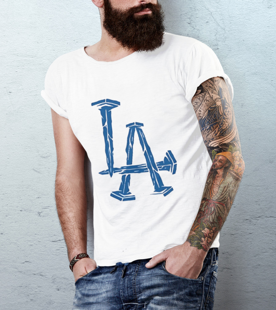 Los Angeles Dodgers LA Nails Baseball Team T-Shirt