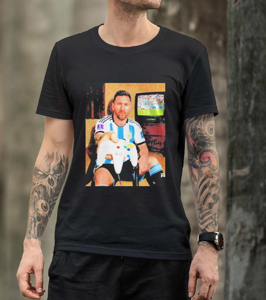 Argentina National Team Icon Lionel Messi Gaming Experience T-Shirt