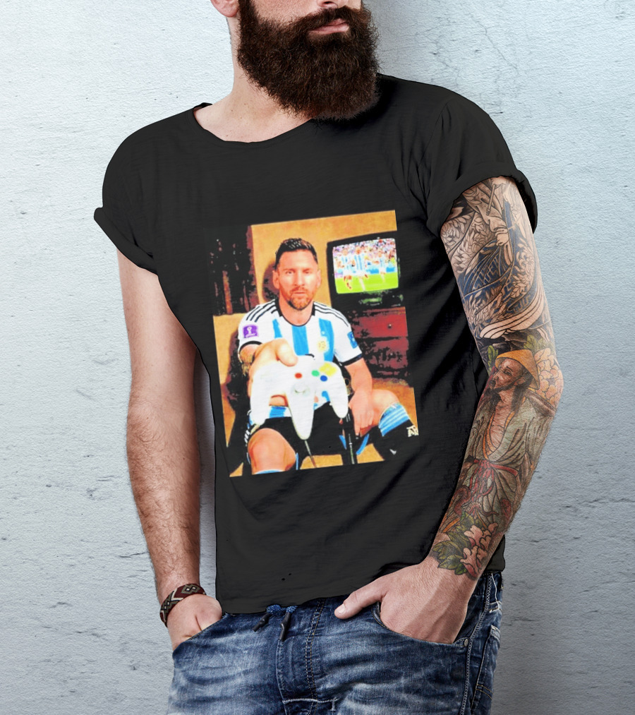Argentina National Team Icon Lionel Messi Gaming Experience T-Shirt