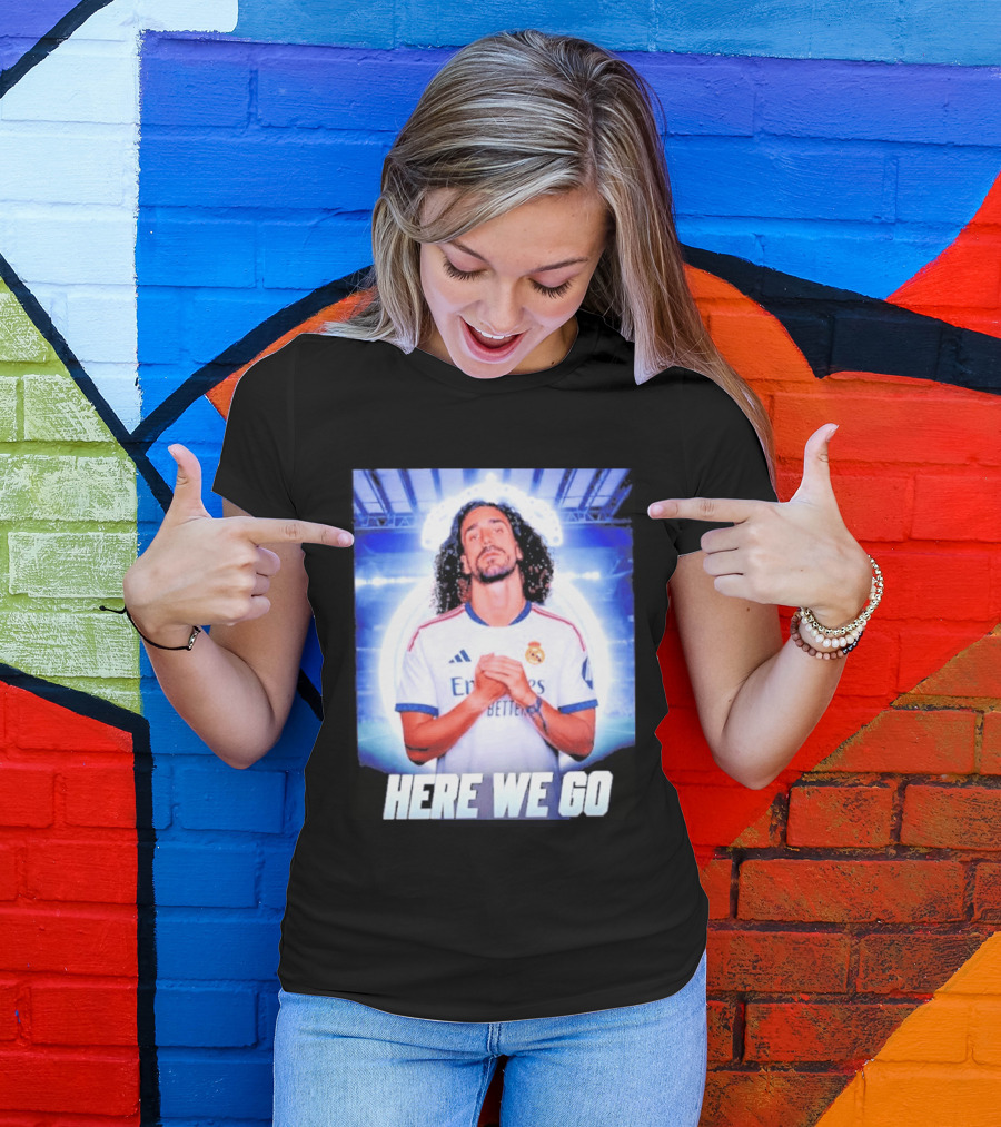 Real Madrid Transfer News Marc Cucurella Here We Go T-Shirt