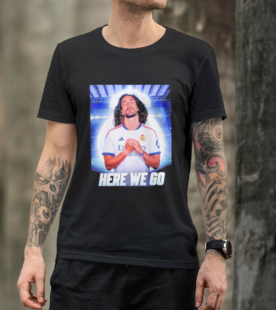 Real Madrid Transfer News Marc Cucurella Here We Go T-Shirt