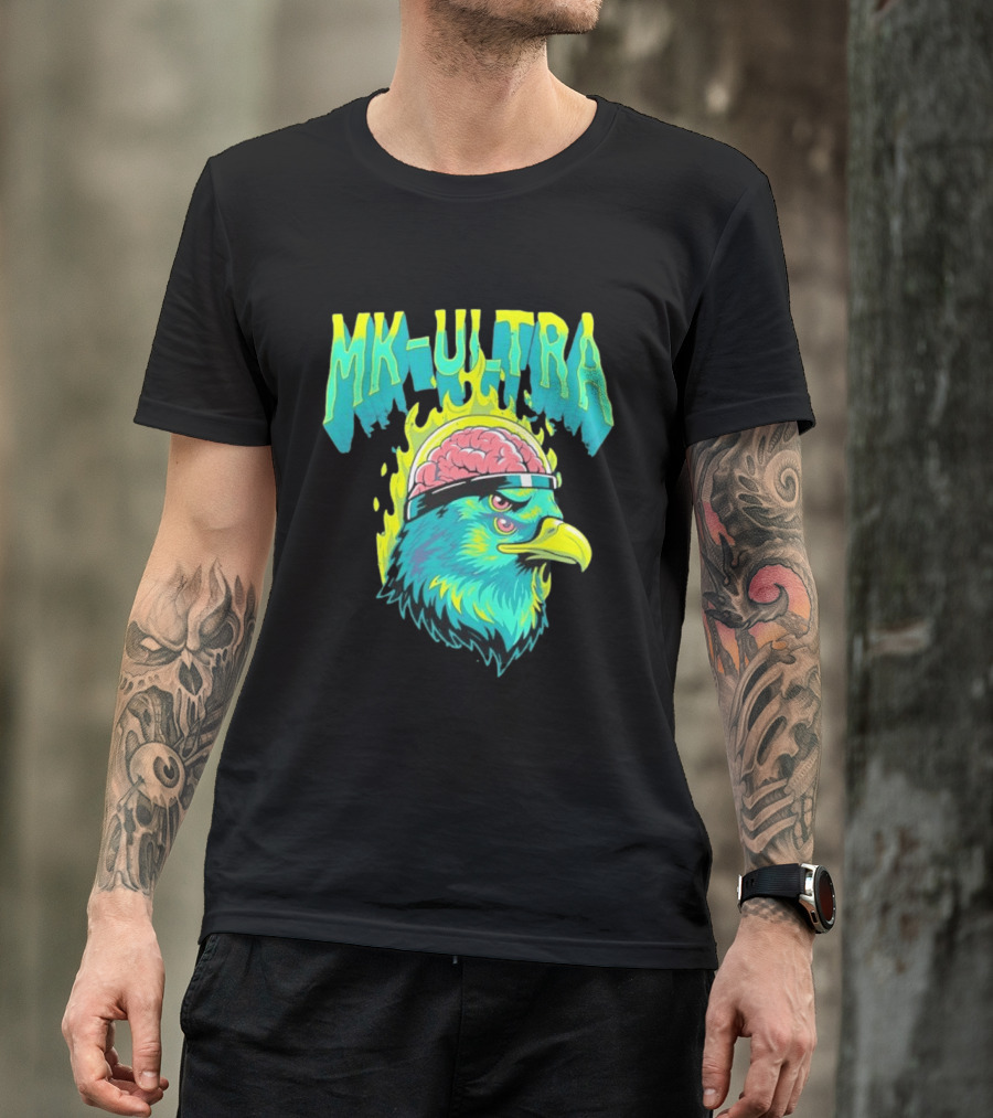 MK Ultra Eagle Brain Helmet T-Shirt