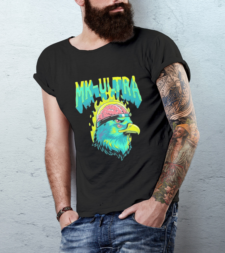 MK Ultra Eagle Brain Helmet T-Shirt