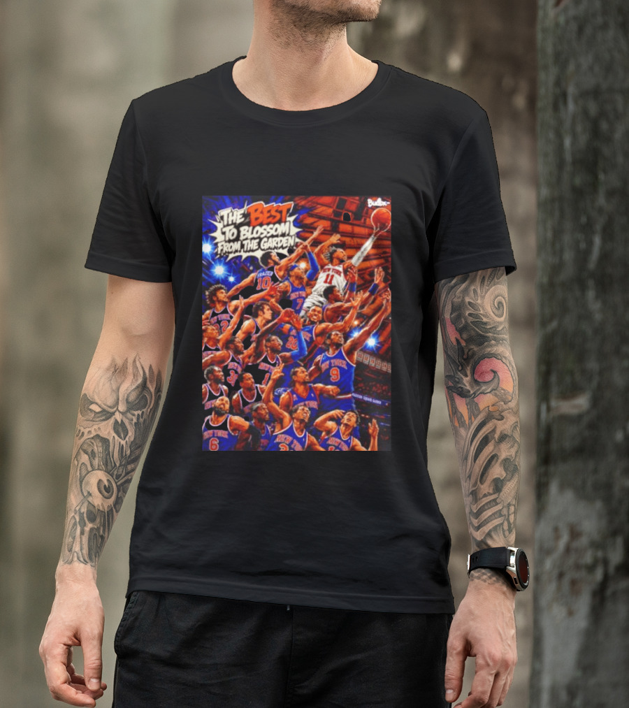 New York Knicks The Best To Blossom From The Garden Walt Frazier Carmelo Anthony Jalen Brunson T-Shirt
