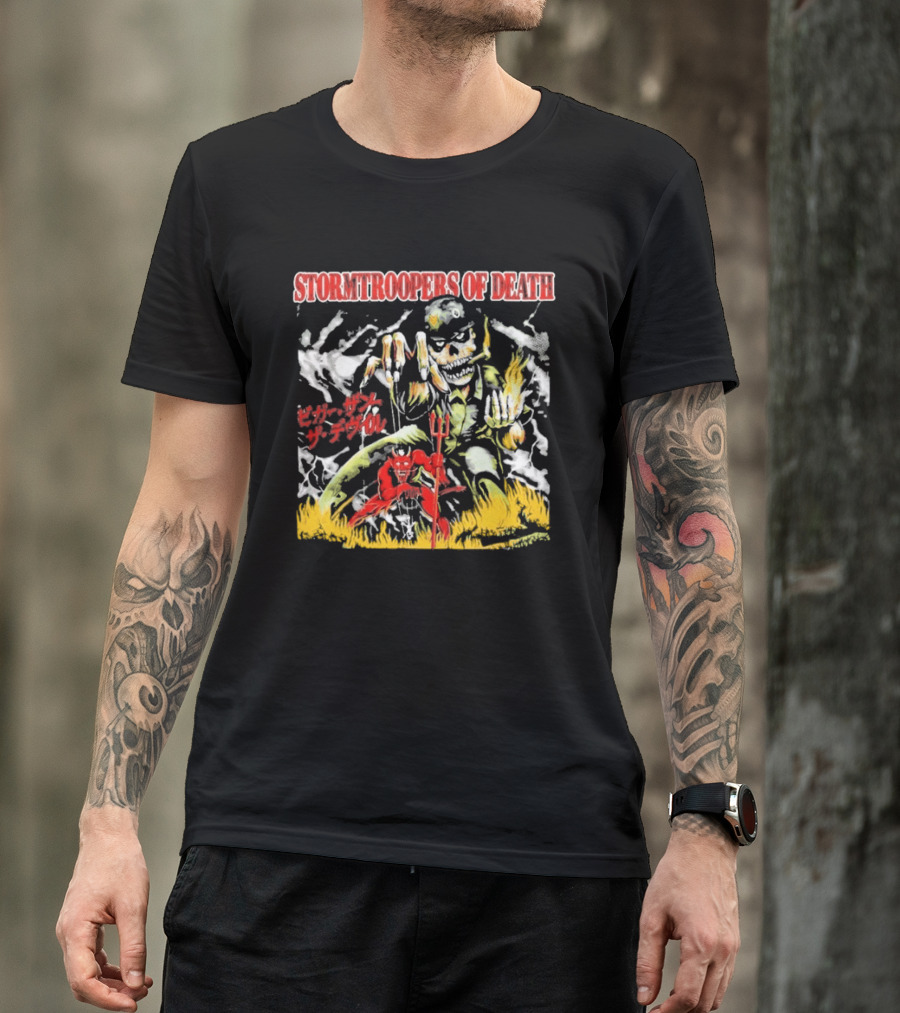 Stormtroopers Of Death Beyond Human Bleed Red Soldier T-Shirt