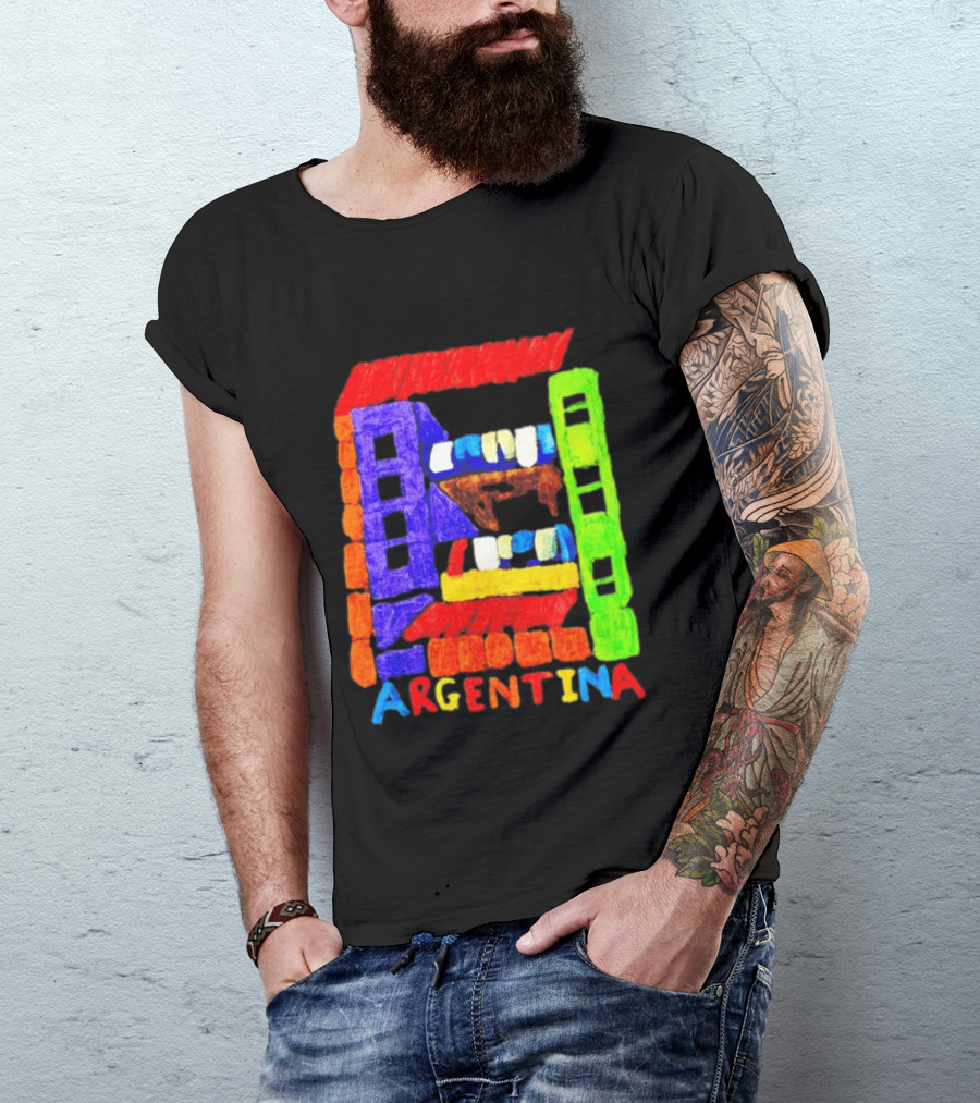 Celebrate Argentina Painted Colorful Urban Architecture T-Shirt