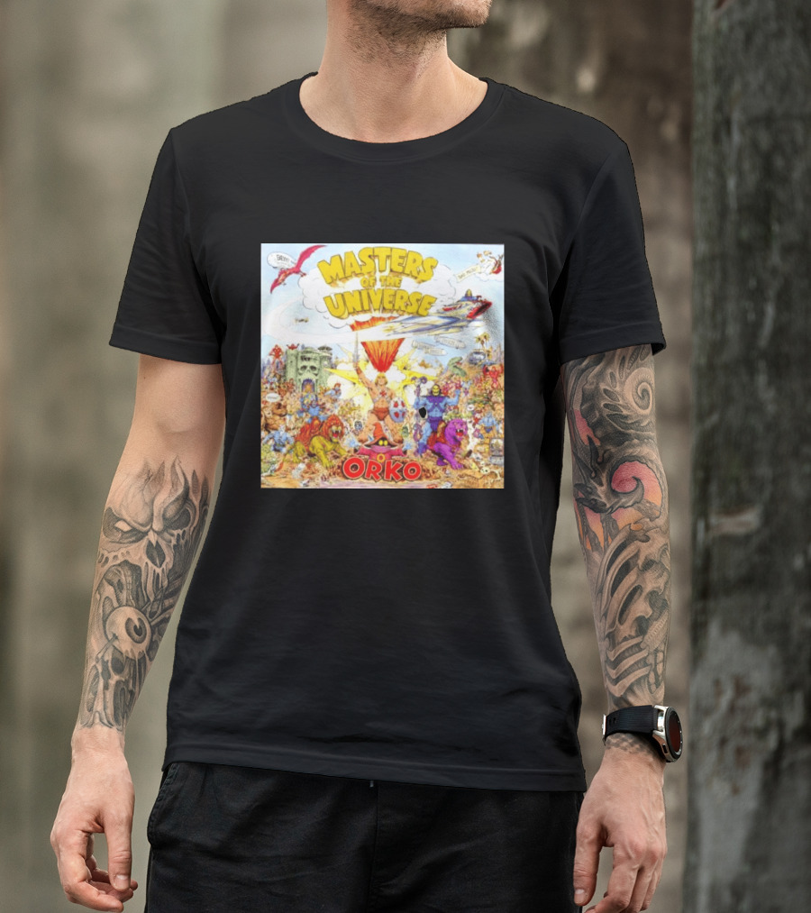 He Man Skeletal Orko Masters Of The Universe Vintage Comic Scene T-Shirt