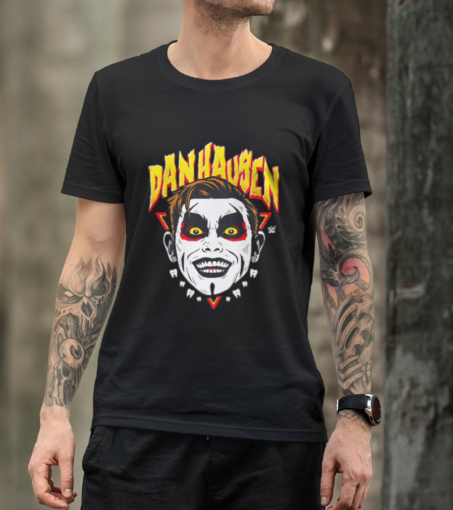 Danhausen Face Paint Yellow Eyes Red Triangle WWE T-Shirt