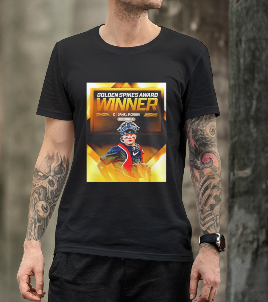 Golden Spikes Award Winner Daniel Jackson Georgia Catcher T-Shirt
