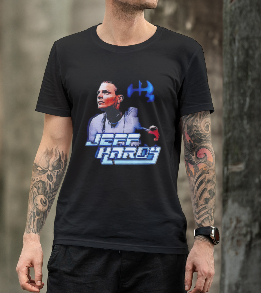 Jeff Hardy WWE Superstar Blue And Red T-Shirt