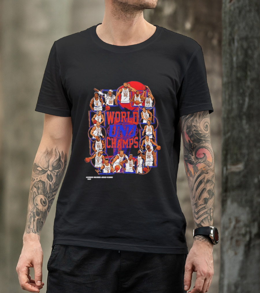New York Knicks World Champs UND Basketball Players Team T-Shirt