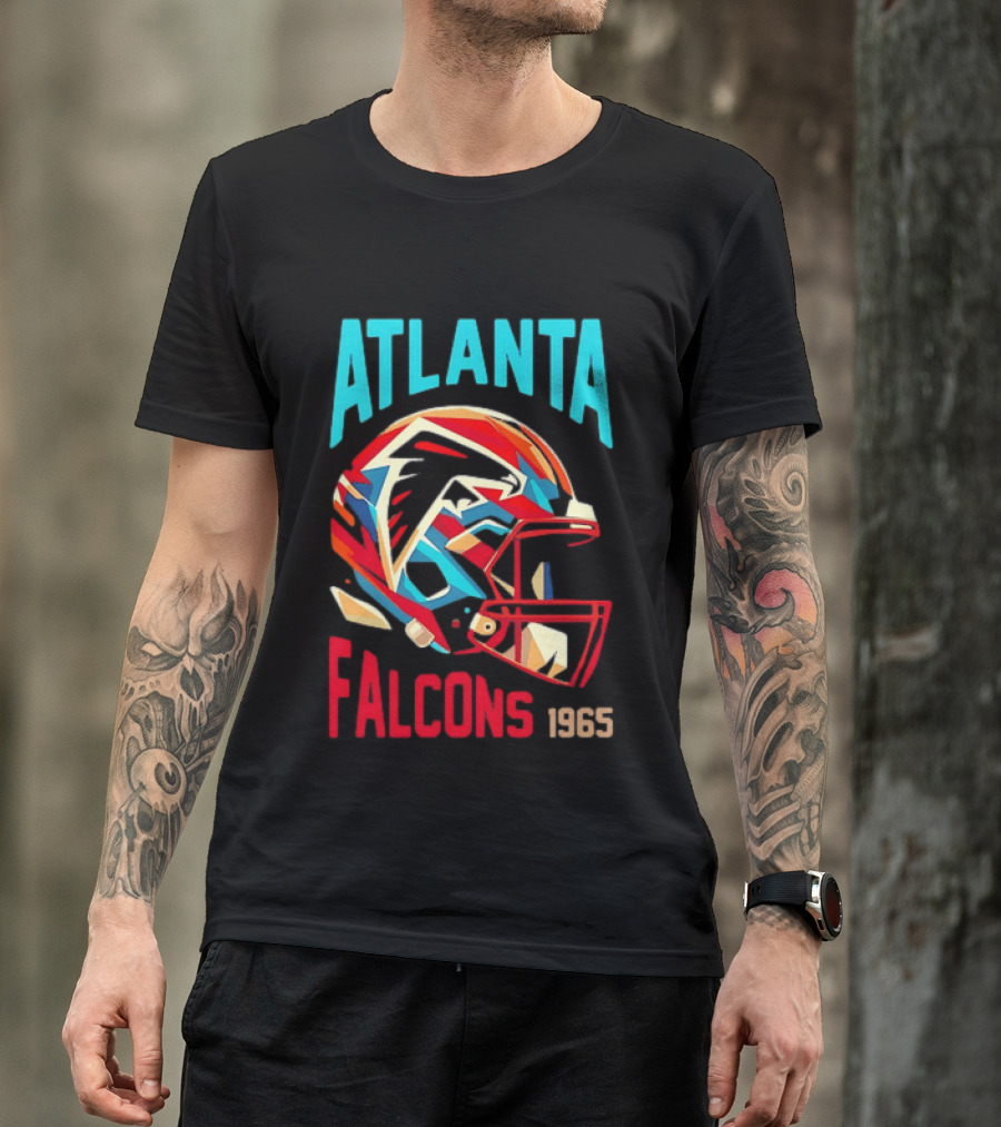Atlanta Falcons 1965 Helmet Vintage Football Team T-Shirt