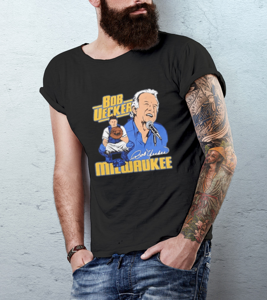Bob Uecker Milwaukee Catcher Microphone 2026 T-Shirt